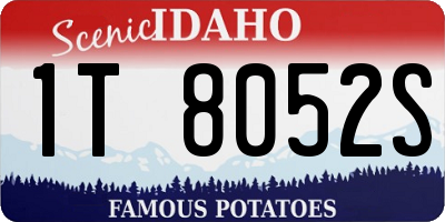 ID license plate 1T8052S