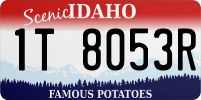 ID license plate 1T8053R