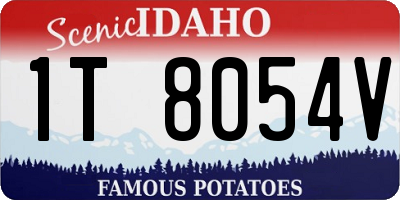 ID license plate 1T8054V