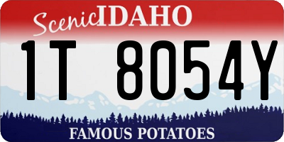 ID license plate 1T8054Y