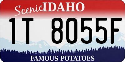 ID license plate 1T8055F