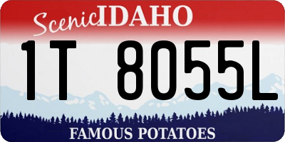 ID license plate 1T8055L