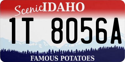 ID license plate 1T8056A