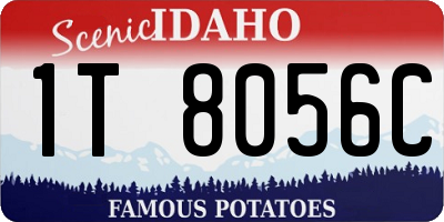 ID license plate 1T8056C