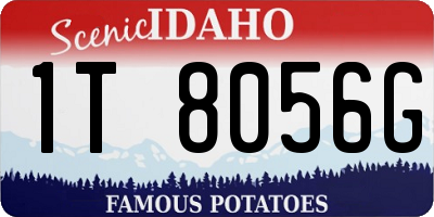 ID license plate 1T8056G
