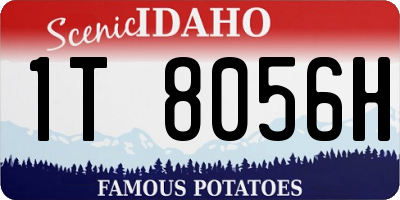 ID license plate 1T8056H