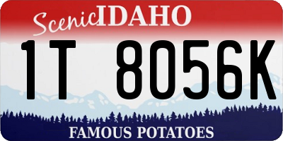 ID license plate 1T8056K