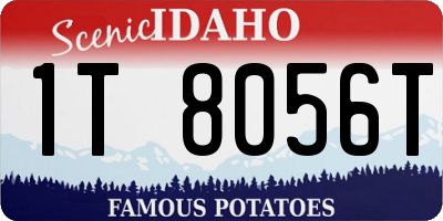 ID license plate 1T8056T