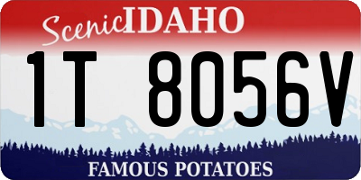 ID license plate 1T8056V