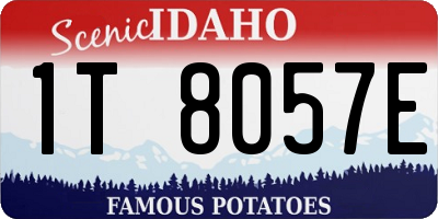 ID license plate 1T8057E