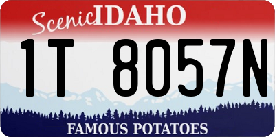 ID license plate 1T8057N