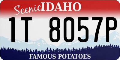 ID license plate 1T8057P
