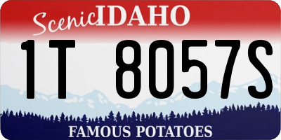 ID license plate 1T8057S