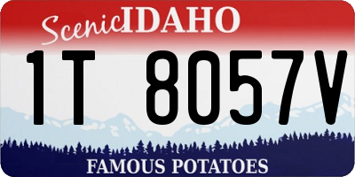 ID license plate 1T8057V