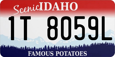 ID license plate 1T8059L