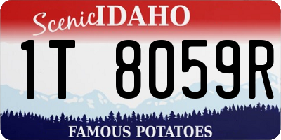 ID license plate 1T8059R