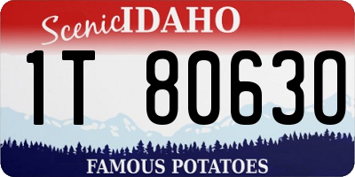ID license plate 1T8063O