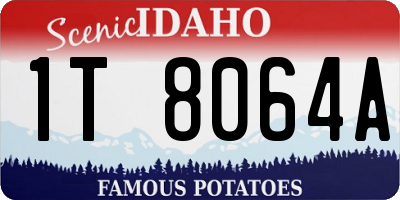ID license plate 1T8064A