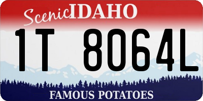 ID license plate 1T8064L