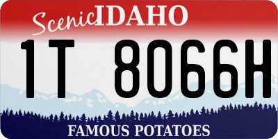 ID license plate 1T8066H