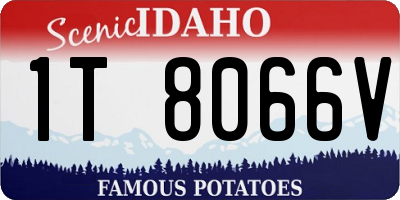 ID license plate 1T8066V