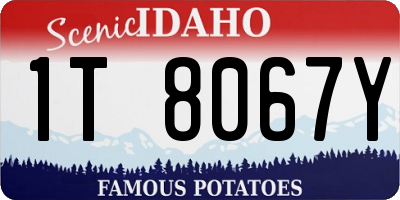 ID license plate 1T8067Y