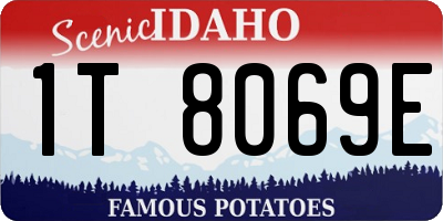 ID license plate 1T8069E