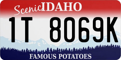 ID license plate 1T8069K