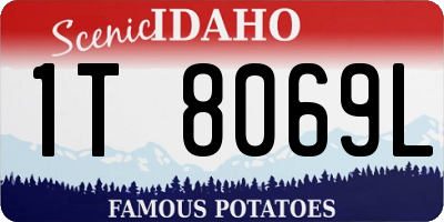 ID license plate 1T8069L