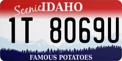 ID license plate 1T8069U