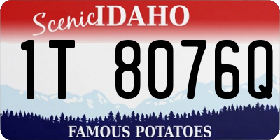 ID license plate 1T8076Q