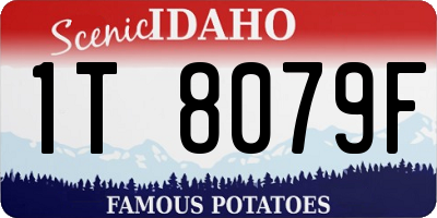 ID license plate 1T8079F