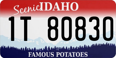 ID license plate 1T8083O