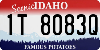 ID license plate 1T8083Q