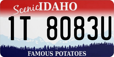 ID license plate 1T8083U