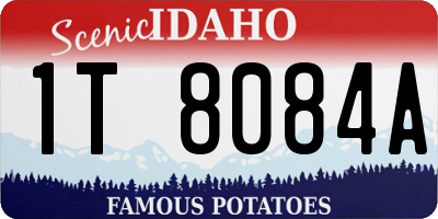 ID license plate 1T8084A