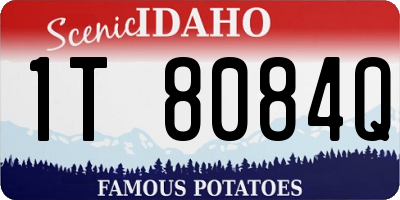 ID license plate 1T8084Q