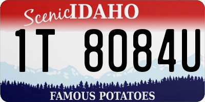 ID license plate 1T8084U