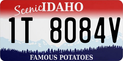 ID license plate 1T8084V