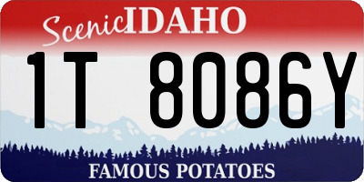 ID license plate 1T8086Y