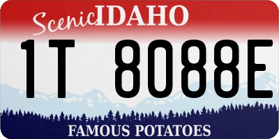 ID license plate 1T8088E