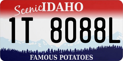 ID license plate 1T8088L