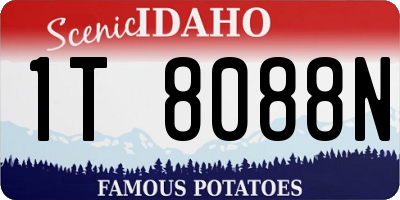 ID license plate 1T8088N