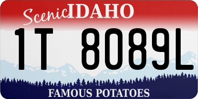 ID license plate 1T8089L