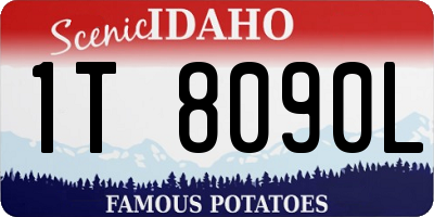 ID license plate 1T8090L