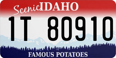 ID license plate 1T8091O