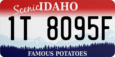 ID license plate 1T8095F
