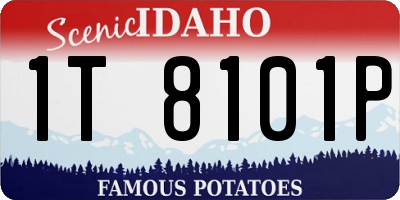 ID license plate 1T8101P