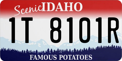ID license plate 1T8101R