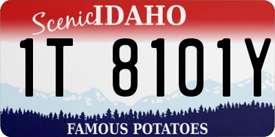 ID license plate 1T8101Y